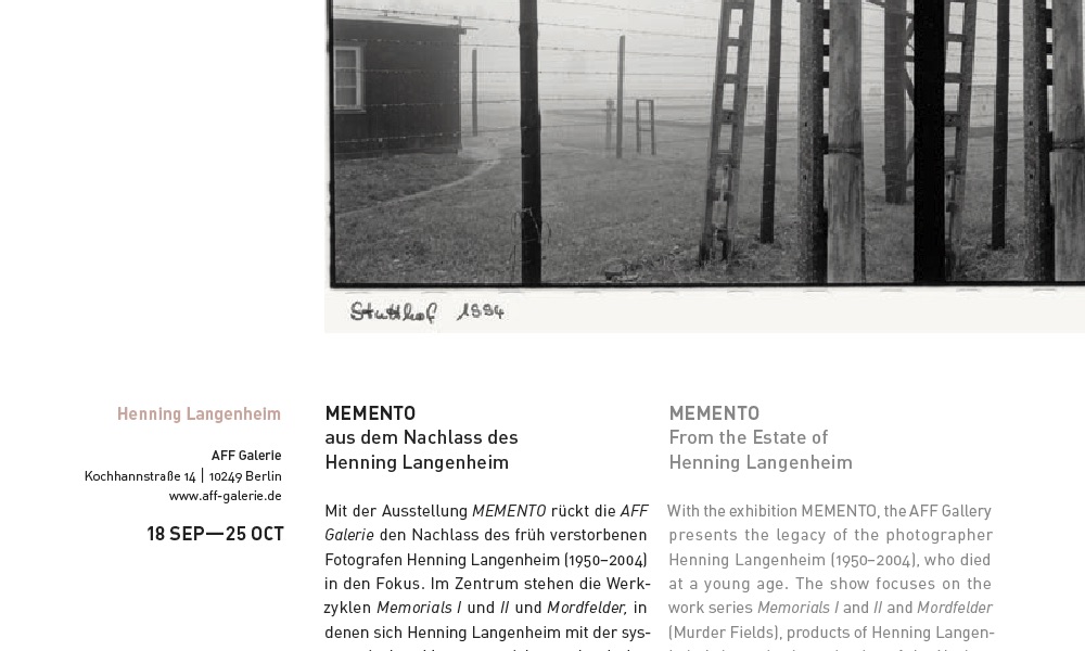 Monat der Fotografie