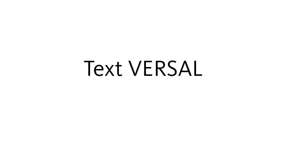 Versaltext kleiner