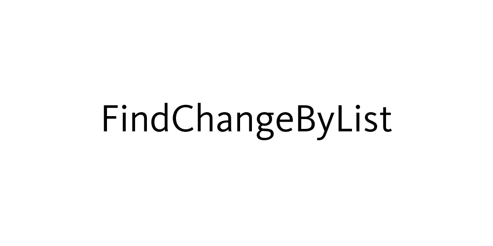 FindChange