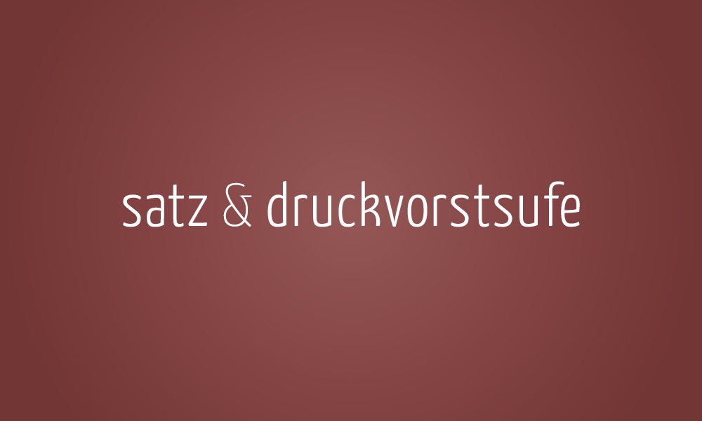 satz & druckvorstufe